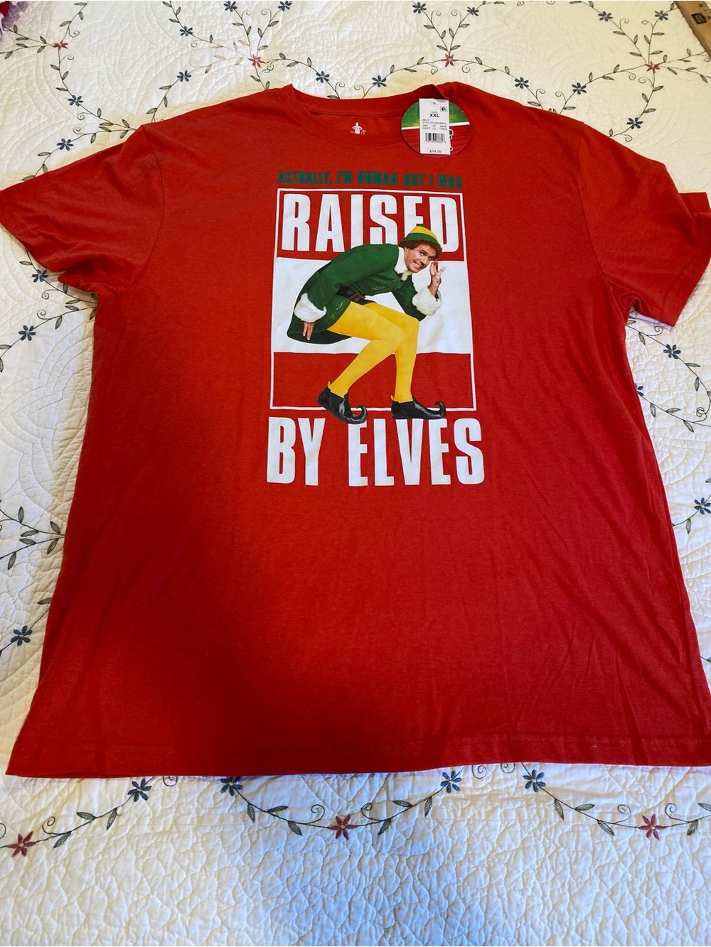 Ecko Unlimited Red 'Raised by Elves' Graphic Tee